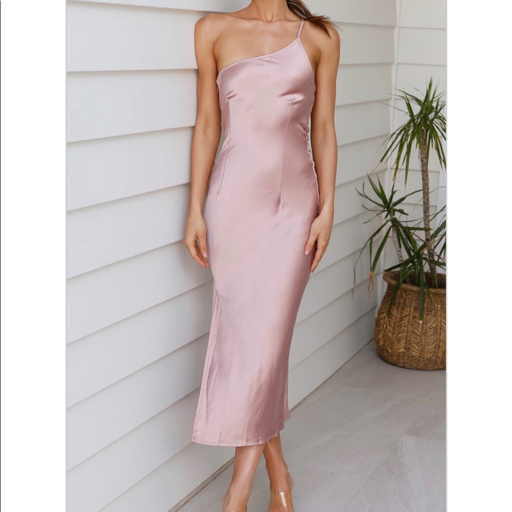 MIDI silk dress